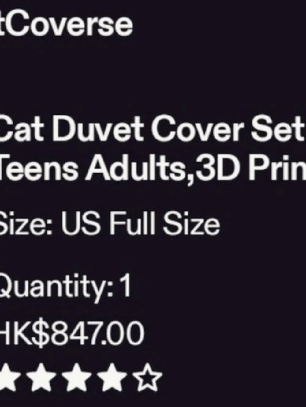 Cat Portrait Decorative Duvet Cover
